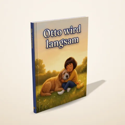 „Otto wird langsam“ als gedrucktes Hardcover-Bilderbuch