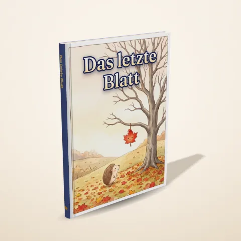 „Das letzte Blatt“ als gedrucktes Hardcover-Bilderbuch