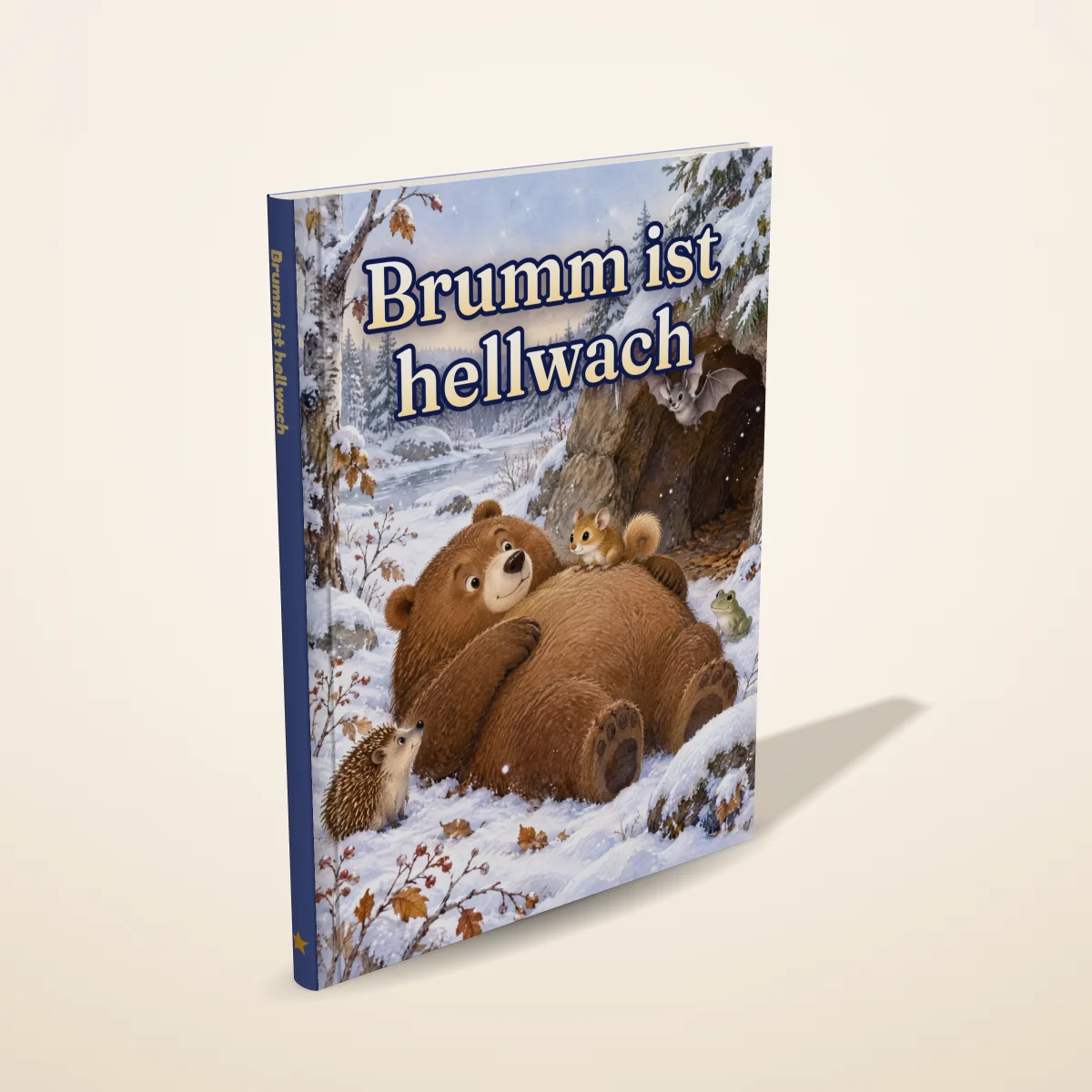 „Brumm ist hellwach“ als gedrucktes Hardcover-Bilderbuch