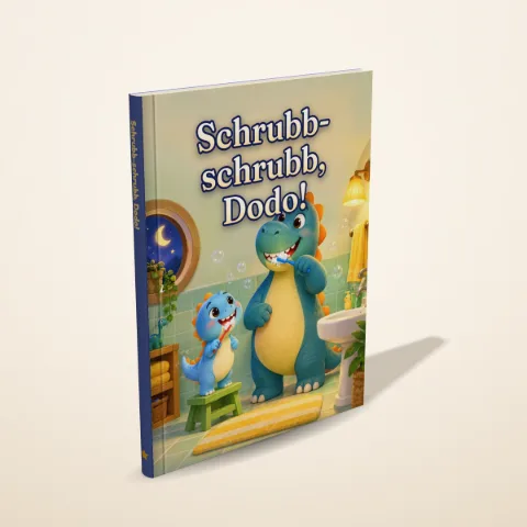 „Schrubb-schrubb, Dodo!“ als gedrucktes Hardcover-Bilderbuch