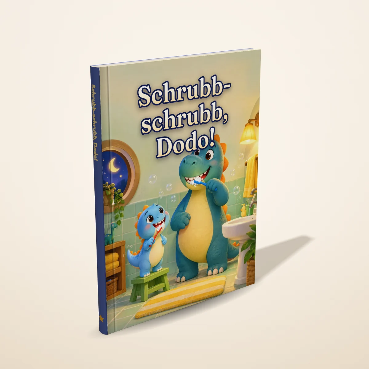 „Schrubb-schrubb, Dodo!“ als gedrucktes Hardcover-Bilderbuch