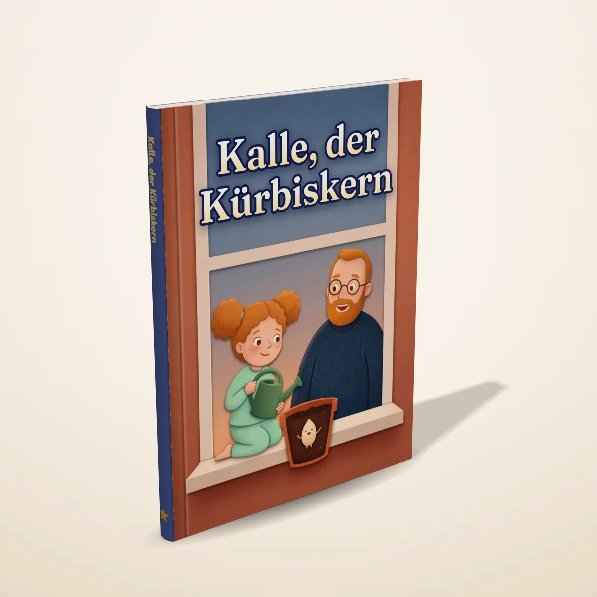 „Kalle, der Kürbiskern“ als gedrucktes Hardcover-Bilderbuch