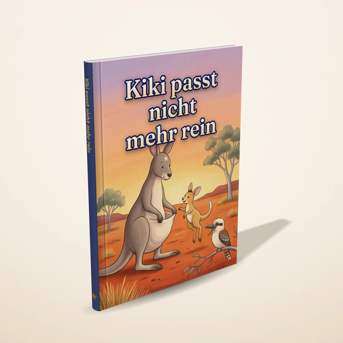 „Kiki passt nicht mehr rein“ als gedrucktes Hardcover-Bilderbuch