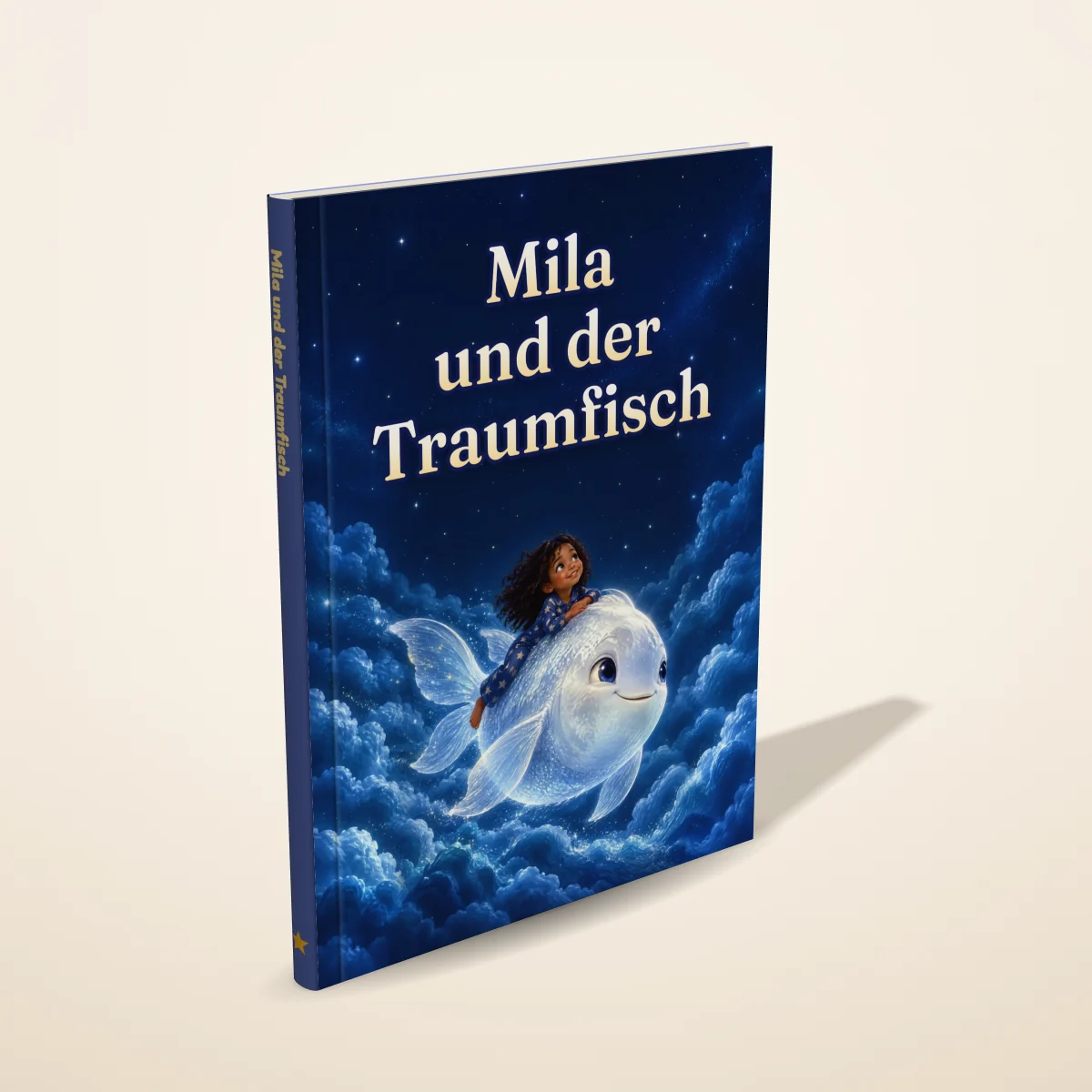 „Mila und der Traumfisch“ als gedrucktes Hardcover-Bilderbuch