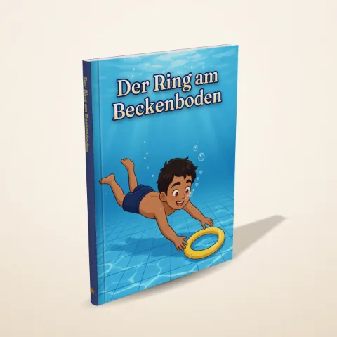 „Der Ring am Beckenboden“ als gedrucktes Hardcover-Bilderbuch
