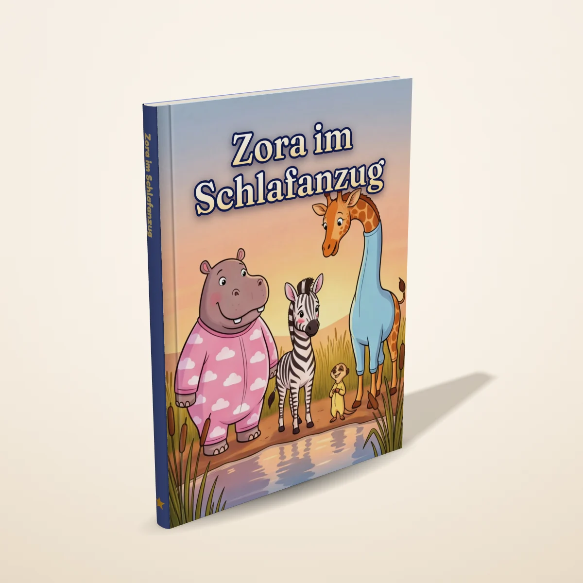 „Zora im Schlafanzug“ als gedrucktes Hardcover-Bilderbuch